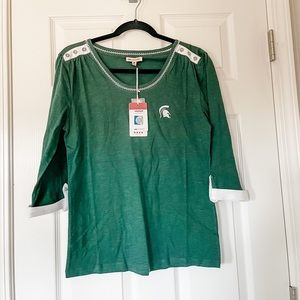 NWT UG Apparel Michigan State Spartans Top - M